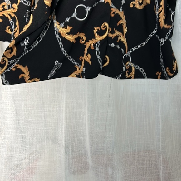 Goddess,vtg top,women 1X, bell sleeves,Whimsigoth,70s,vibe,goth,low V neck - Picture 3 of 9